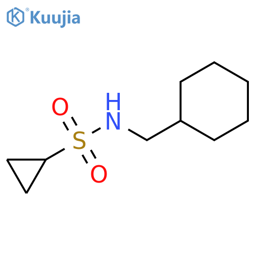 N-(cyclohexylmethyl)cyclopropanesulfonamide structure