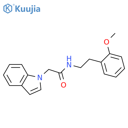 2-(1H-indol-1-yl)-N-[2-(2-methoxyphenyl)ethyl]acetamide structure
