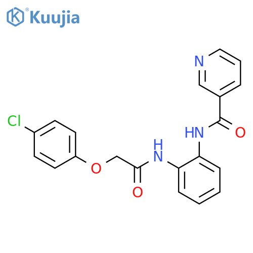 N-{2-2-(4-chlorophenoxy)acetamidophenyl}pyridine-3-carboxamide structure