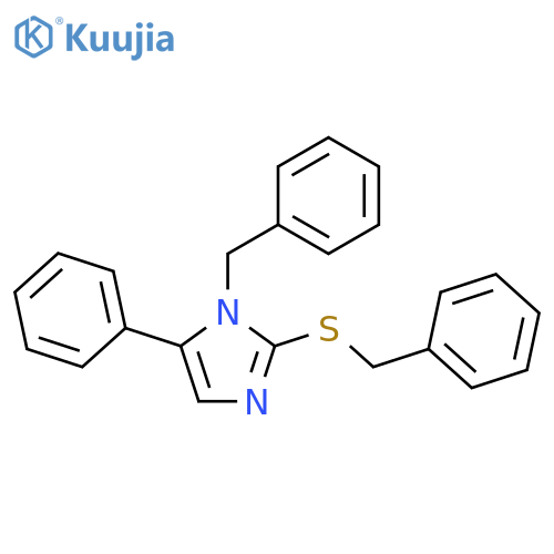 1-benzyl-2-(benzylsulfanyl)-5-phenyl-1H-imidazole structure