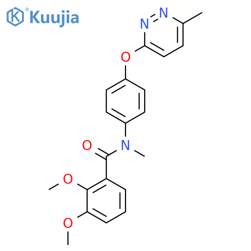 2,3-dimethoxy-N-methyl-N-{4-(6-methylpyridazin-3-yl)oxyphenyl}benzamide structure