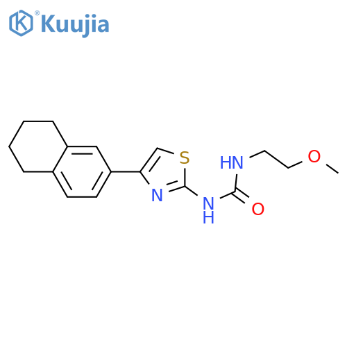 3-(2-methoxyethyl)-1-4-(5,6,7,8-tetrahydronaphthalen-2-yl)-1,3-thiazol-2-ylurea structure