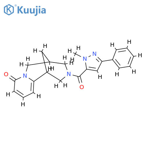 11-(1-methyl-3-phenyl-1H-pyrazole-5-carbonyl)-7,11-diazatricyclo7.3.1.0^{2,7}trideca-2,4-dien-6-one structure