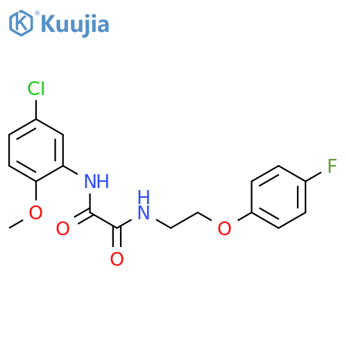 N-(5-chloro-2-methoxyphenyl)-N'-2-(4-fluorophenoxy)ethylethanediamide structure
