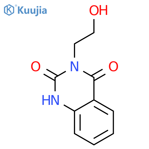 3-(2-hydroxyethyl)-1,2,3,4-tetrahydroquinazoline-2,4-dione structure