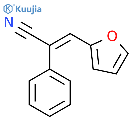 Benzeneacetonitrile, a-(2-furanylmethylene)- structure