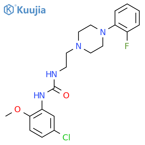3-(5-chloro-2-methoxyphenyl)-1-{2-4-(2-fluorophenyl)piperazin-1-ylethyl}urea structure