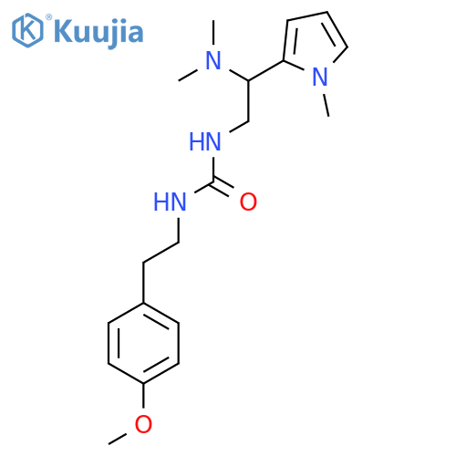 3-2-(dimethylamino)-2-(1-methyl-1H-pyrrol-2-yl)ethyl-1-2-(4-methoxyphenyl)ethylurea structure