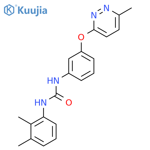 3-(2,3-dimethylphenyl)-1-{3-(6-methylpyridazin-3-yl)oxyphenyl}urea structure