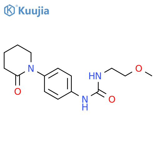 3-(2-methoxyethyl)-1-4-(2-oxopiperidin-1-yl)phenylurea structure