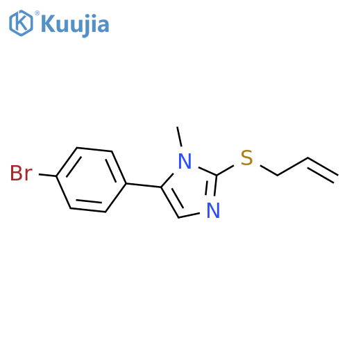 5-(4-bromophenyl)-1-methyl-2-(prop-2-en-1-ylsulfanyl)-1H-imidazole structure