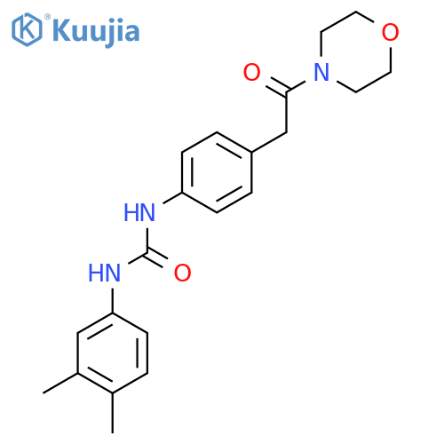 3-(3,4-dimethylphenyl)-1-{4-2-(morpholin-4-yl)-2-oxoethylphenyl}urea structure