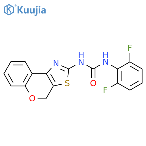 3-{4H-chromeno4,3-d1,3thiazol-2-yl}-1-(2,6-difluorophenyl)urea structure