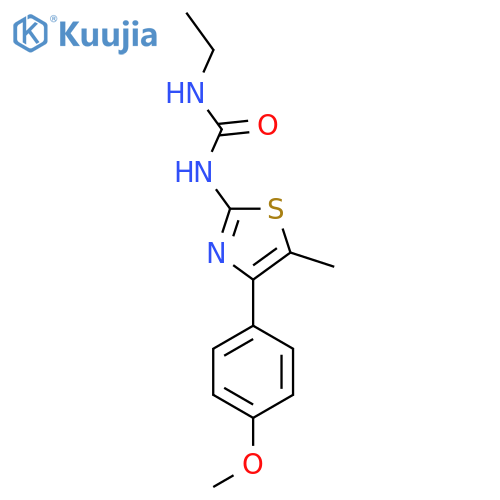 3-ethyl-1-4-(4-methoxyphenyl)-5-methyl-1,3-thiazol-2-ylurea structure
