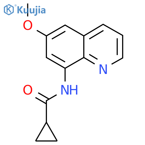N-(6-methoxyquinolin-8-yl)cyclopropanecarboxamide structure