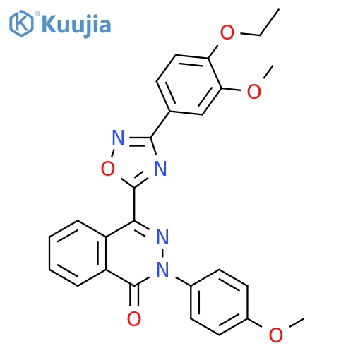 4-[3-(4-ethoxy-3-methoxyphenyl)-1,2,4-oxadiazol-5-yl]-2-(4-methoxyphenyl)-1,2-dihydrophthalazin-1-one structure