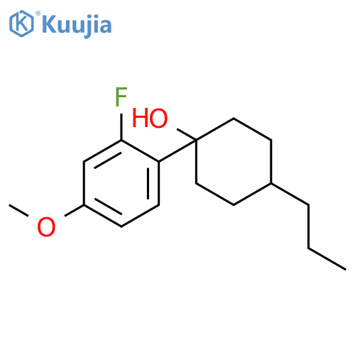 Cyclohexanol, 1-(2-fluoro-4-methoxyphenyl)-4-propyl- structure