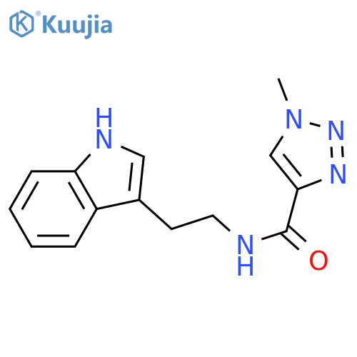 N-2-(1H-indol-3-yl)ethyl-1-methyl-1H-1,2,3-triazole-4-carboxamide structure