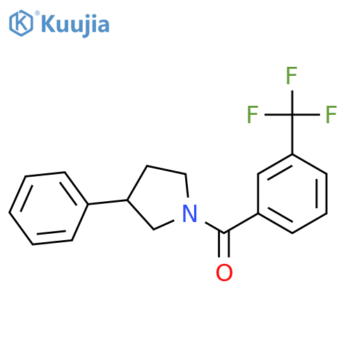3-phenyl-1-3-(trifluoromethyl)benzoylpyrrolidine structure