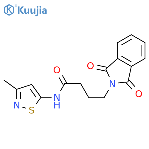 4-(1,3-dioxo-2,3-dihydro-1H-isoindol-2-yl)-N-(3-methyl-1,2-thiazol-5-yl)butanamide structure