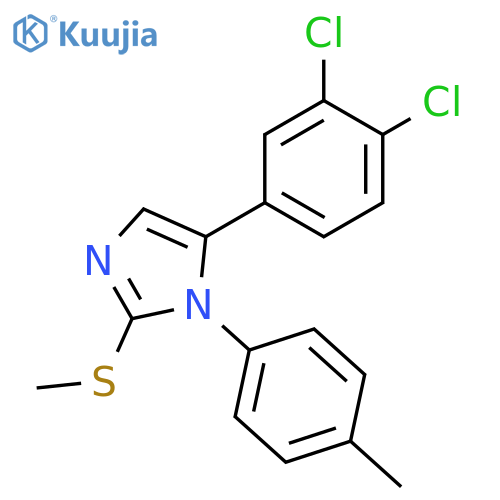 5-(3,4-dichlorophenyl)-1-(4-methylphenyl)-2-(methylsulfanyl)-1H-imidazole structure