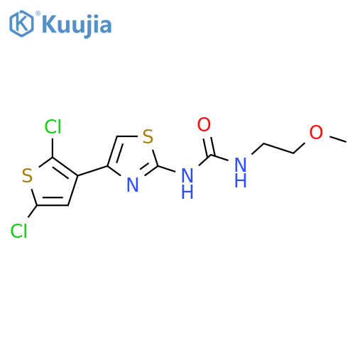 1-4-(2,5-dichlorothiophen-3-yl)-1,3-thiazol-2-yl-3-(2-methoxyethyl)urea structure