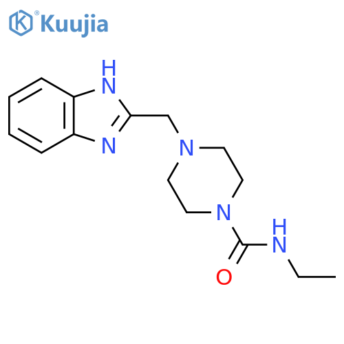 4-(1H-1,3-benzodiazol-2-yl)methyl-N-ethylpiperazine-1-carboxamide structure