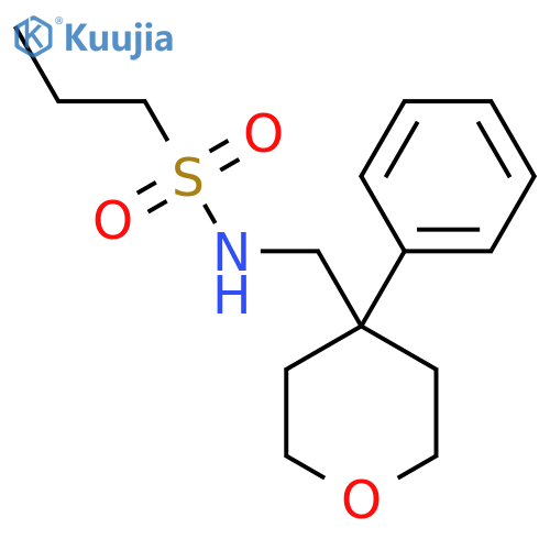 N-(4-phenyloxan-4-yl)methylpropane-1-sulfonamide structure