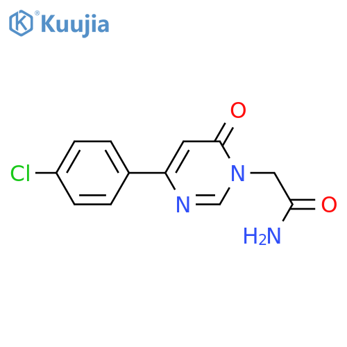 2-[4-(4-chlorophenyl)-6-oxo-1,6-dihydropyrimidin-1-yl]acetamide structure