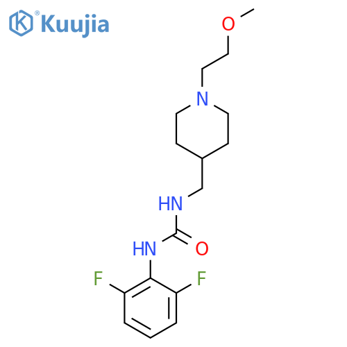 1-(2,6-difluorophenyl)-3-{1-(2-methoxyethyl)piperidin-4-ylmethyl}urea structure