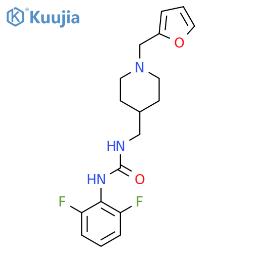 1-(2,6-difluorophenyl)-3-({1-(furan-2-yl)methylpiperidin-4-yl}methyl)urea structure