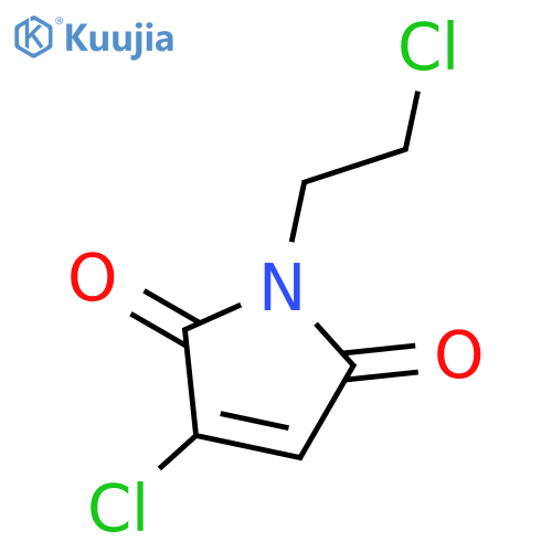 1H-Pyrrole-2,5-dione, 3-chloro-1-(2-chloroethyl)- structure