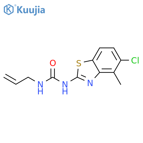 1-(5-chloro-4-methyl-1,3-benzothiazol-2-yl)-3-(prop-2-en-1-yl)urea structure