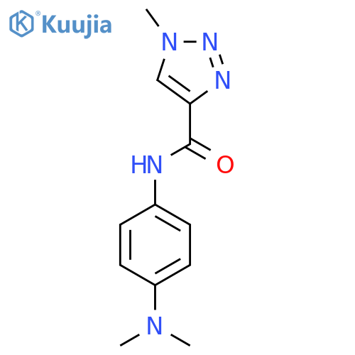 N-4-(dimethylamino)phenyl-1-methyl-1H-1,2,3-triazole-4-carboxamide structure