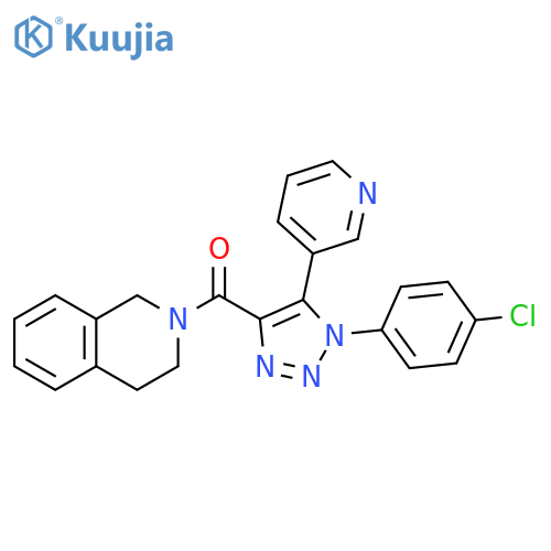 [1-(4-Chlorophenyl)-5-(3-pyridinyl)-1H-1,2,3-triazol-4-yl](3,4-dihydro-2(1H)-isoquinolinyl)methanone structure