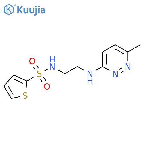 N-{2-(6-methylpyridazin-3-yl)aminoethyl}thiophene-2-sulfonamide structure