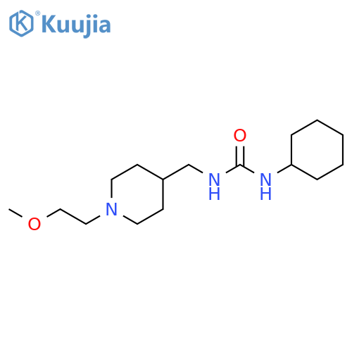 1-cyclohexyl-3-{1-(2-methoxyethyl)piperidin-4-ylmethyl}urea structure