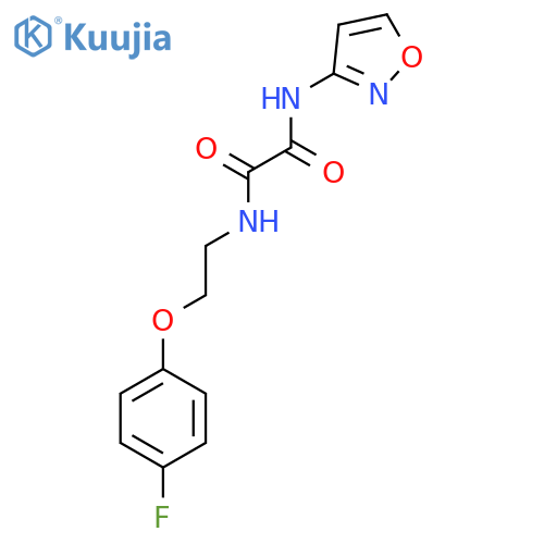 N'-2-(4-fluorophenoxy)ethyl-N-(1,2-oxazol-3-yl)ethanediamide structure