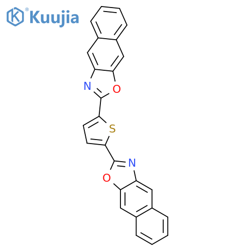 Naphth[2,3-d]oxazole, 2,2'-(2,5-thiophenediyl)bis- structure