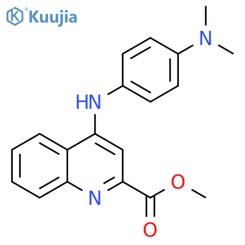 methyl 4-{[4-(dimethylamino)phenyl]amino}quinoline-2-carboxylate structure