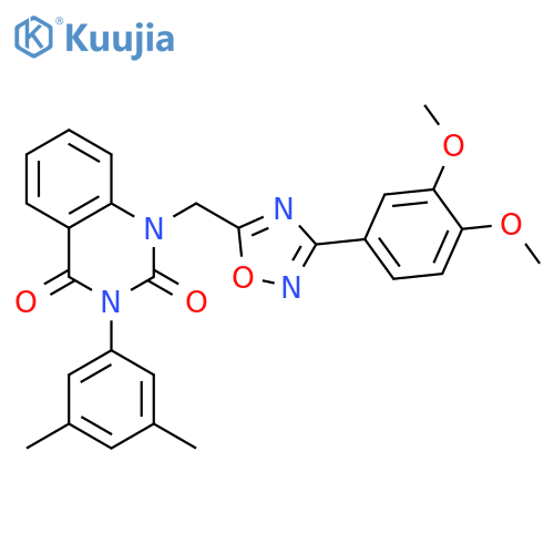 1-{[3-(3,4-dimethoxyphenyl)-1,2,4-oxadiazol-5-yl]methyl}-3-(3,5-dimethylphenyl)-1,2,3,4-tetrahydroquinazoline-2,4-dione structure