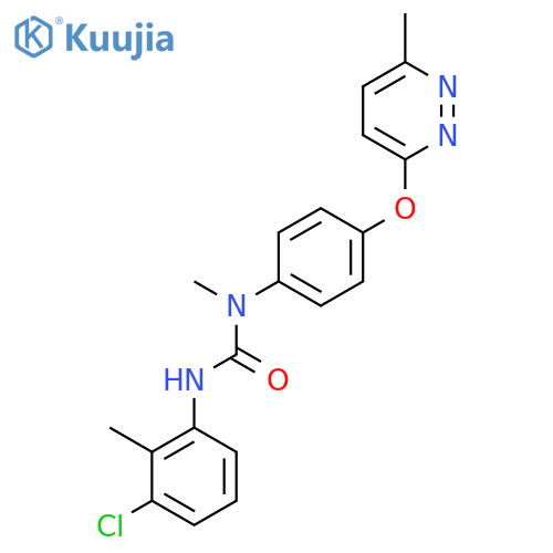 3-(3-chloro-2-methylphenyl)-1-methyl-1-{4-(6-methylpyridazin-3-yl)oxyphenyl}urea structure