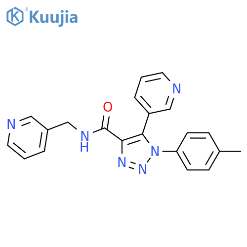 1-(4-methylphenyl)-5-(pyridin-3-yl)-N-[(pyridin-3-yl)methyl]-1H-1,2,3-triazole-4-carboxamide structure