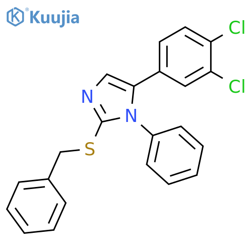 2-(benzylsulfanyl)-5-(3,4-dichlorophenyl)-1-phenyl-1H-imidazole structure