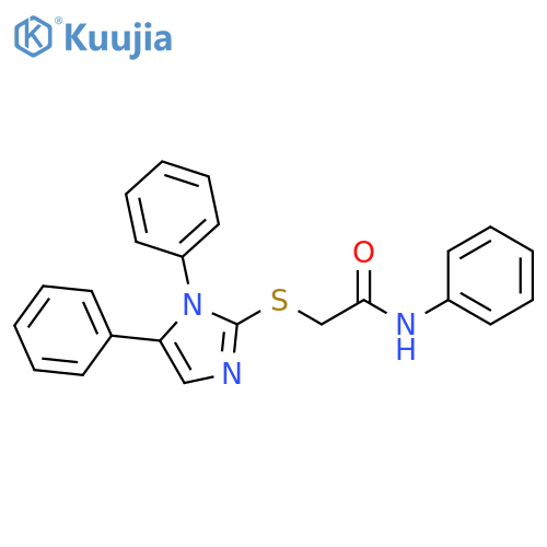 2-[(1,5-diphenyl-1H-imidazol-2-yl)sulfanyl]-N-phenylacetamide structure