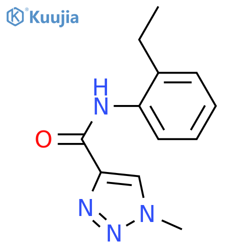 N-(2-ethylphenyl)-1-methyl-1H-1,2,3-triazole-4-carboxamide structure