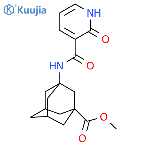 methyl 3-(2-oxo-1,2-dihydropyridine-3-amido)adamantane-1-carboxylate structure