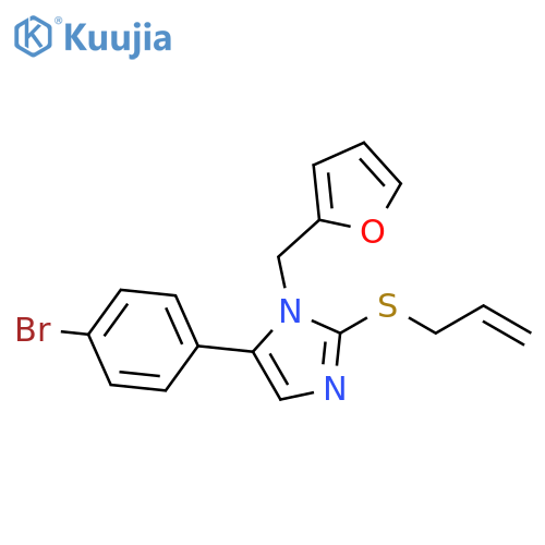 5-(4-bromophenyl)-1-[(furan-2-yl)methyl]-2-(prop-2-en-1-ylsulfanyl)-1H-imidazole structure