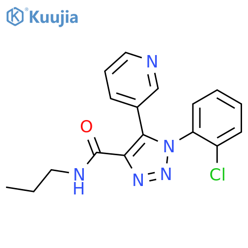 1-(2-chlorophenyl)-N-propyl-5-(pyridin-3-yl)-1H-1,2,3-triazole-4-carboxamide structure