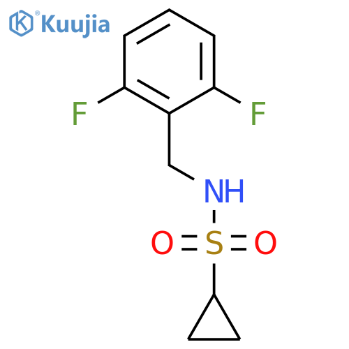 N-(2,6-difluorophenyl)methylcyclopropanesulfonamide structure